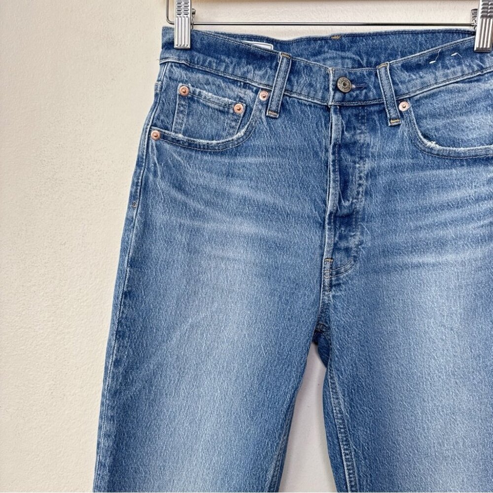 Gap Womens 26 Cheeky High Rise Straight Leg Medium Wash Jeans - Picture 4 of 16